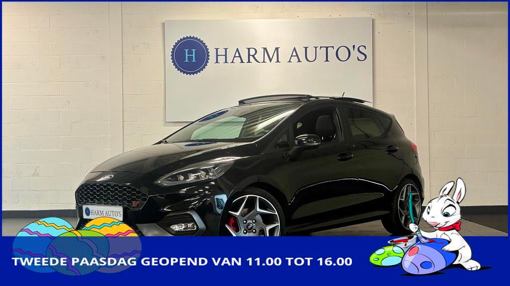 Ford Fiesta 1.5 EcoBoost ST-3 200pk Pano / Navi / Cruise / P, Voorwielaandrijving, Zwart, 1188 kg, Zwart