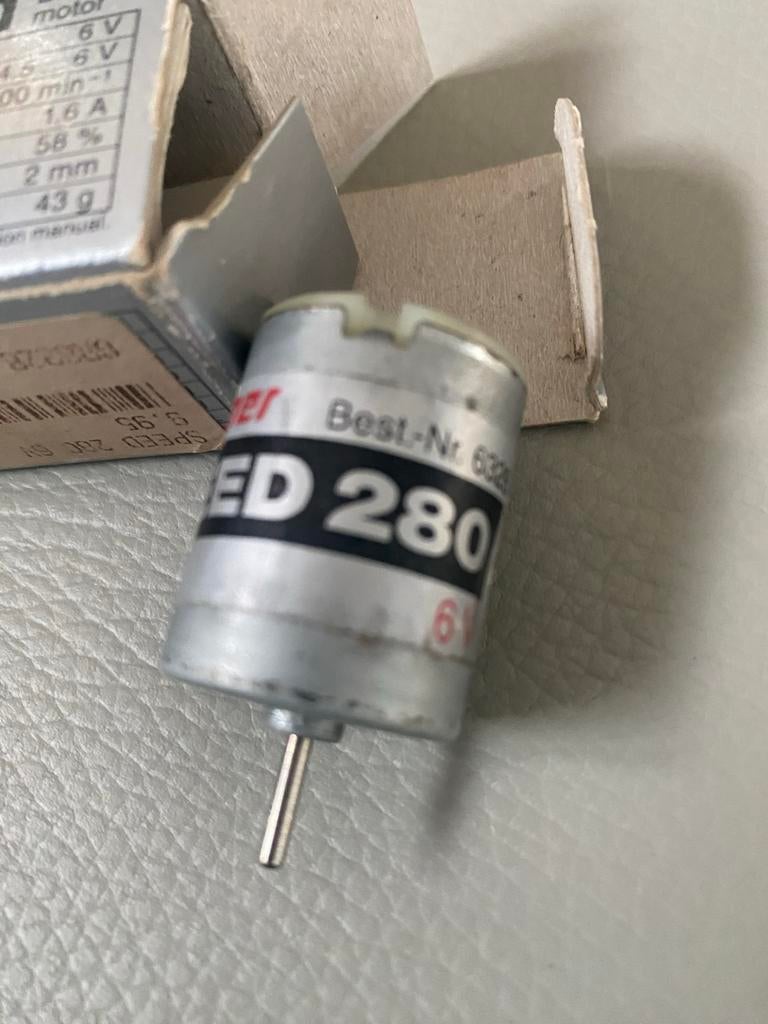6V Motor voor Mecano/Speelgoed - Graupner Speed 280, Overige merken, Gebruikt, Ophalen of Verzenden, Groter dan 1:32