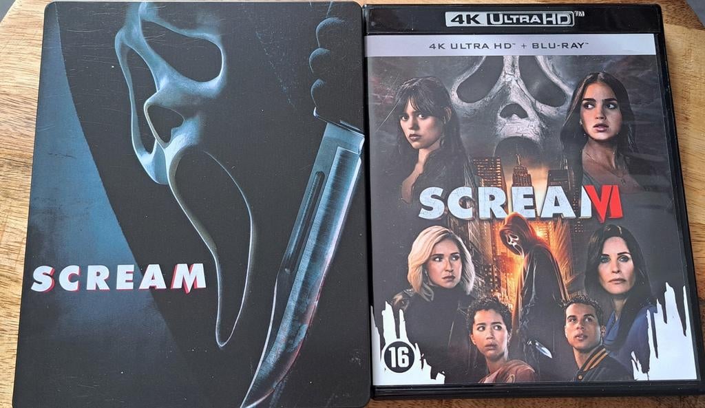 Scream 5 - 4k + blu-ray  steelbook -scream 6 - 4k + blu-ray, Cd's en Dvd's, Blu-ray, Ophalen