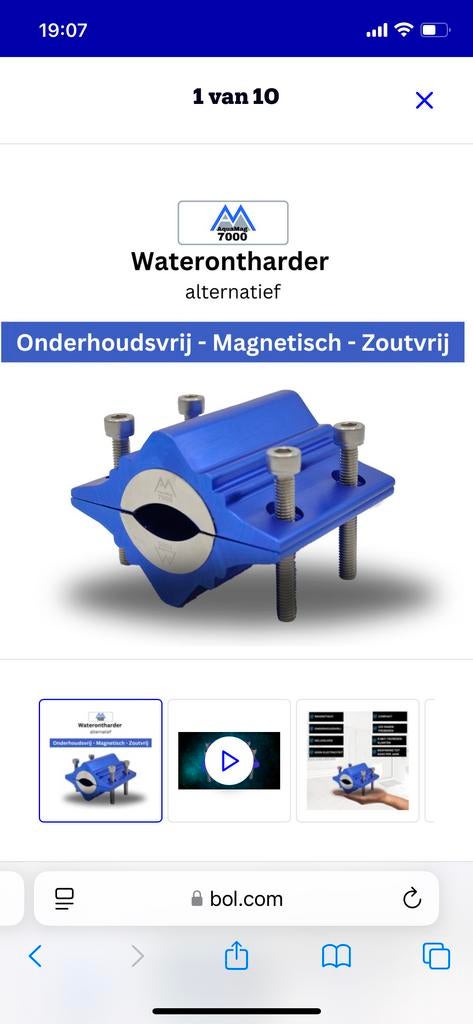 Magnetische AquaMag 7000 Waterontharder, Ophalen, Zo goed als nieuw, Magnetische wateronthardeer