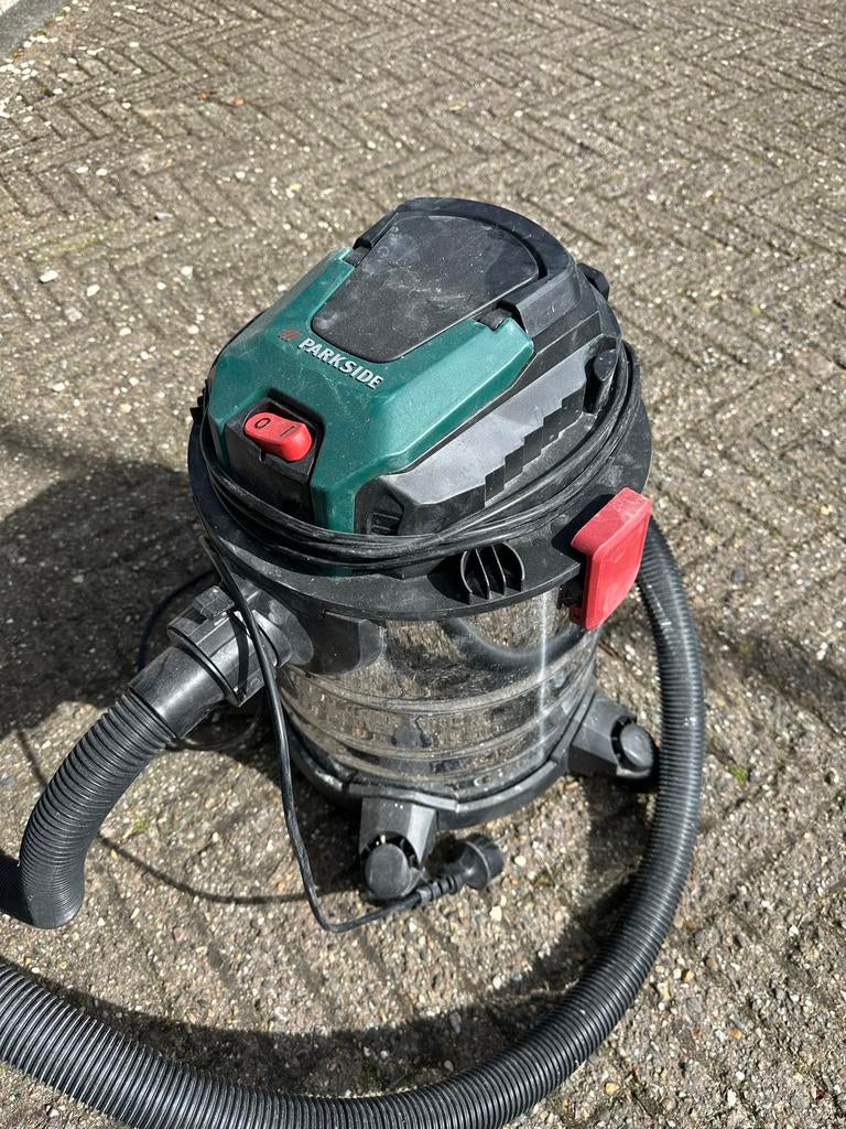 Parkside bouwstofzuiger, Witgoed en Apparatuur, Stofzuigers, Zo goed als nieuw, Stofzuiger, Reservoir, Ophalen of Verzenden