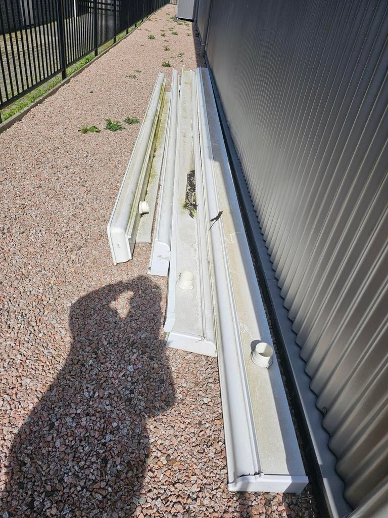 Kunstof dakgoot, Ophalen, Pvc, 80 mm of meer, Dakgoot