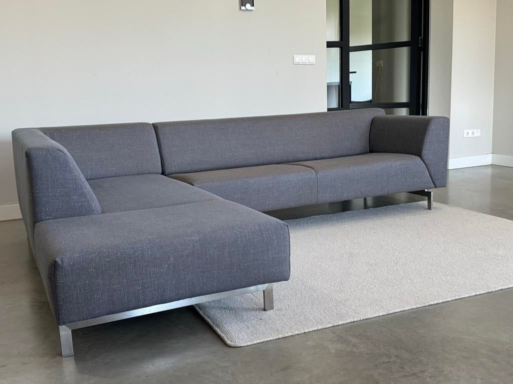 Rolf Benz Linea Hoekbank - 216cm x 282cm, 100 tot 125 cm, Hoekbank, 300 cm of meer, Zo goed als nieuw