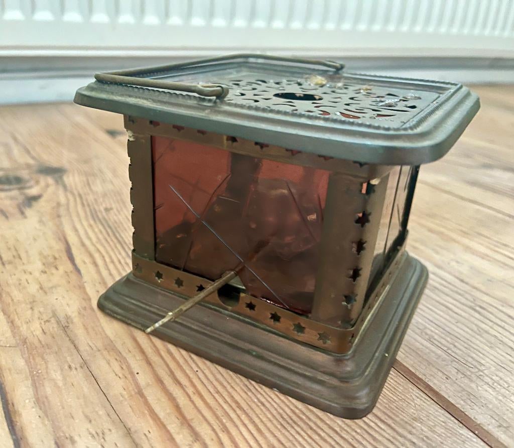 antieke theelicht houder, Ophalen of Verzenden