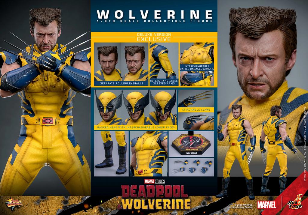 Hot Toys 1/6 MMS754 Wolverine Deluxe Deadpool and Wolverine, Ophalen of Verzenden, Nieuw, Film, Actiefiguur of Pop