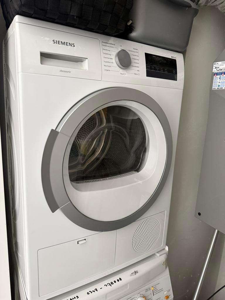 Siemens iSensoric IQ300 wasdroger, Ophalen, 6 tot 8 kg, Gebruikt, Voorlader
