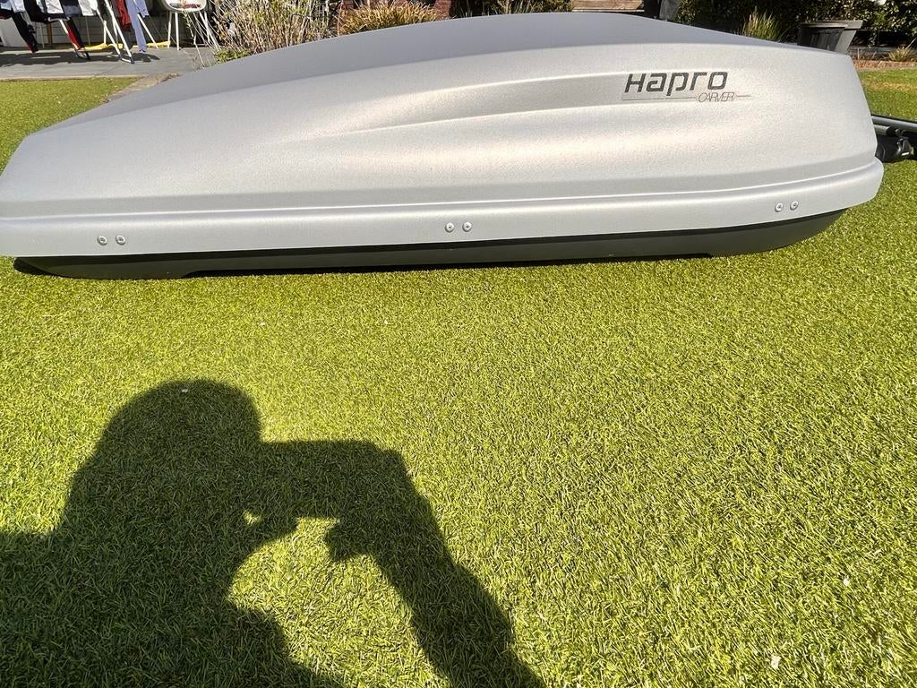 Hapro Carver 5.5 Dakkoffer met Hapro Cronos 125 Alu Dakdrage, Auto diversen, Ophalen, Gebruikt