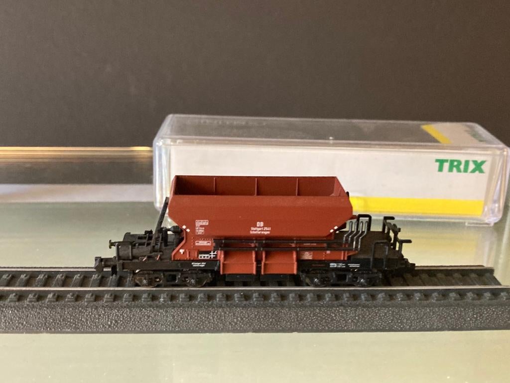 Minitrix 15501-18 Schotterwagen (Bahndienstwagen), Gelijkstroom, Trix, Wagon, Ophalen of Verzenden