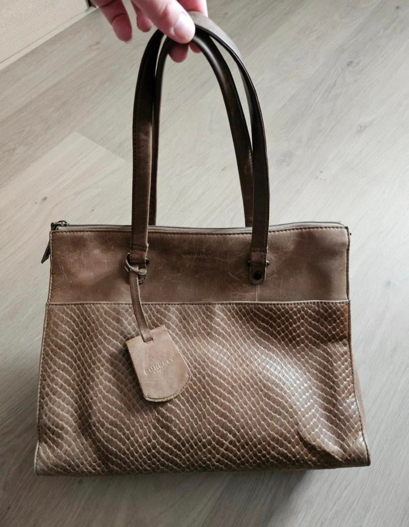 Burkely handtas groen, Sieraden, Tassen en Uiterlijk, Tassen | Damestassen, Ophalen of Verzenden, Gebruikt, Groen, Handtas