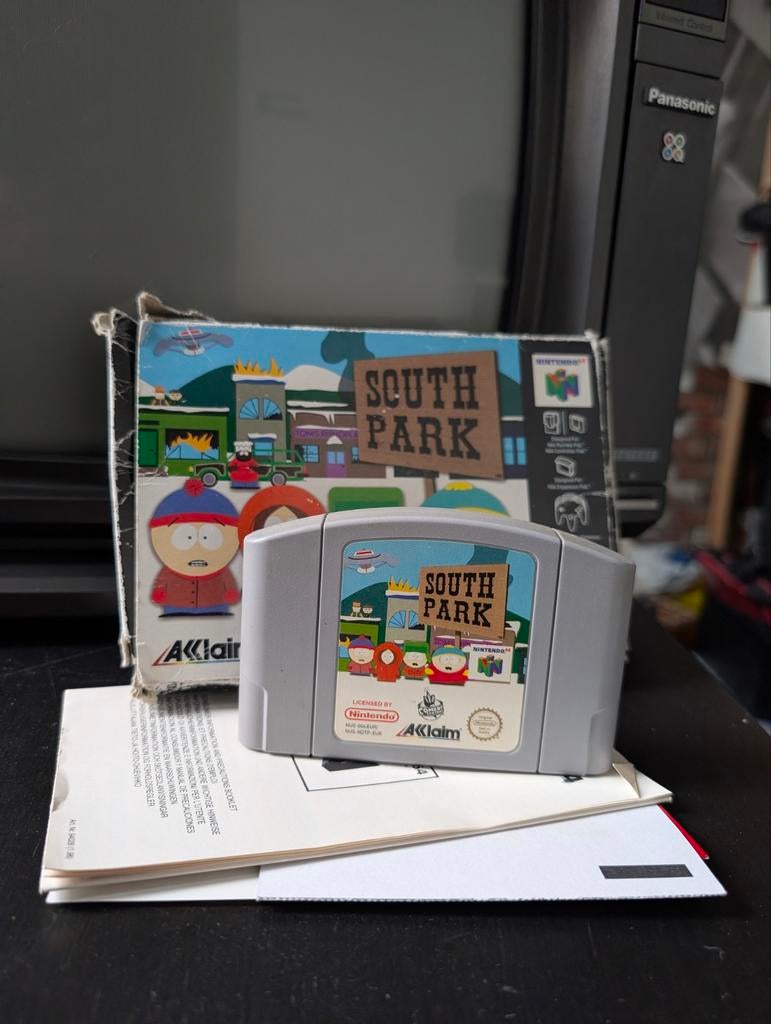 South Park N64 - Klassieke game met doos en boekjes, Spelcomputers en Games, Games | Nintendo 64, Gebruikt, Shooter, 1 speler
