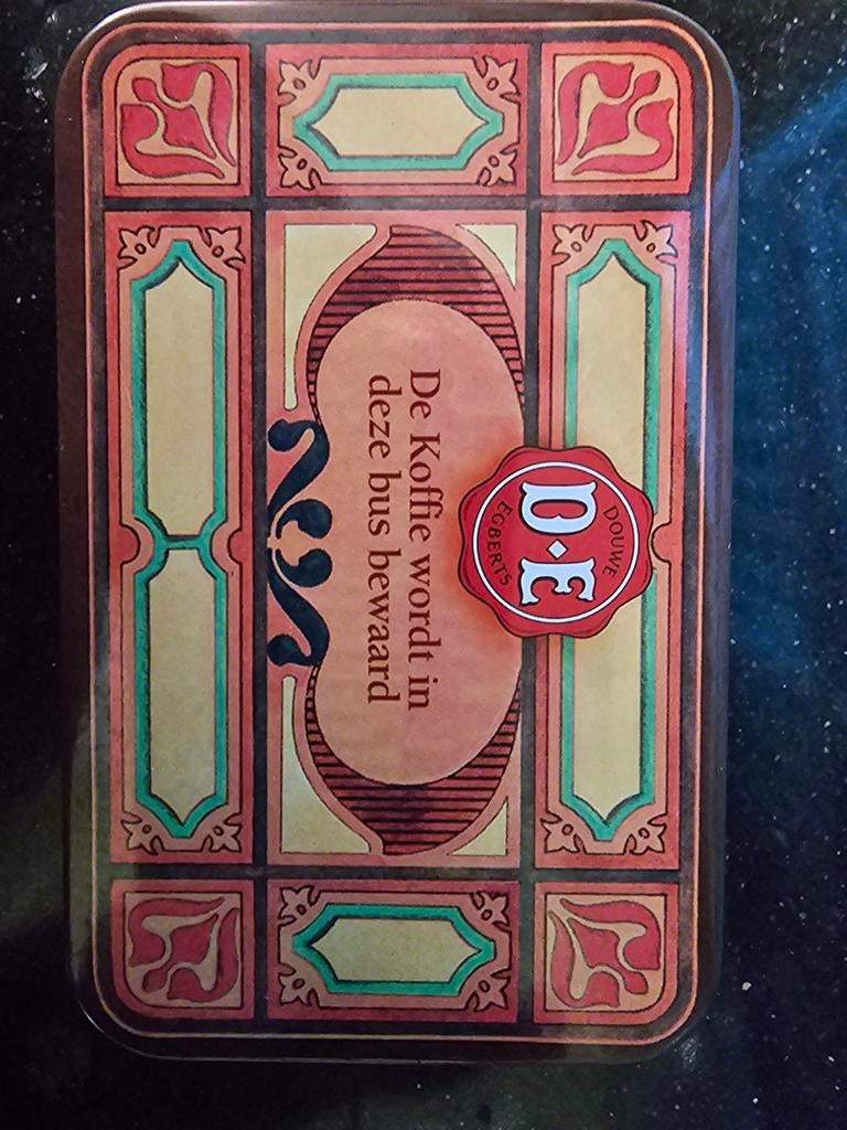 Vintage Douwe Egberts puntenspaar blikje, Verzamelen, Blikken, Ophalen of Verzenden