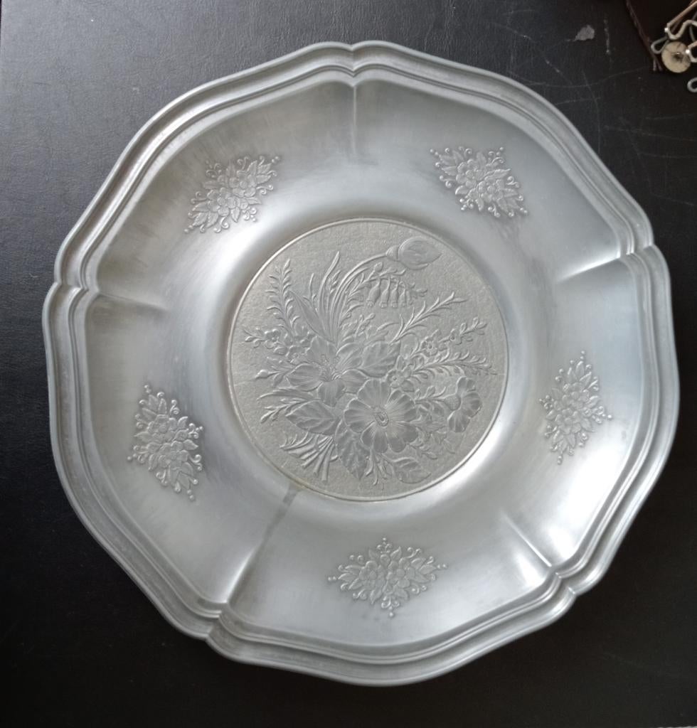 Tinnen bord, Antiek en Kunst, Antiek | Tin, Ophalen of Verzenden