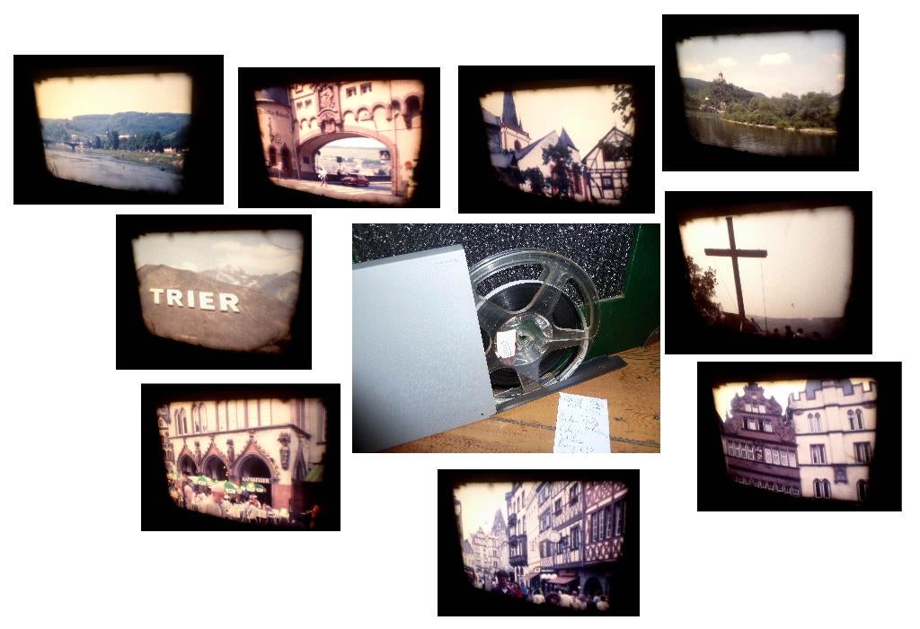 8mm film amateur reis langs de Moezel - 45mtr 1983, Ophalen of Verzenden, 8mm film