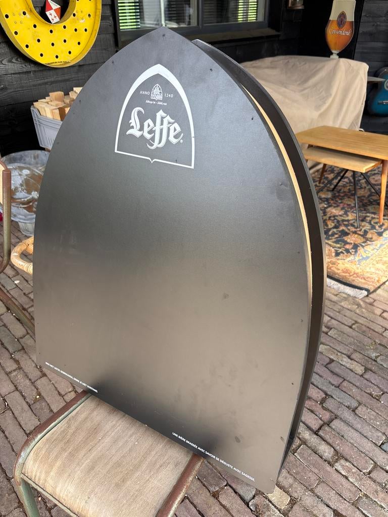 Leffe Reclamebord - Uniek Decoratiestuk krijtboord mancave, Ophalen, Gebruikt, Reclamebord, Plaat of Schild, Leffe