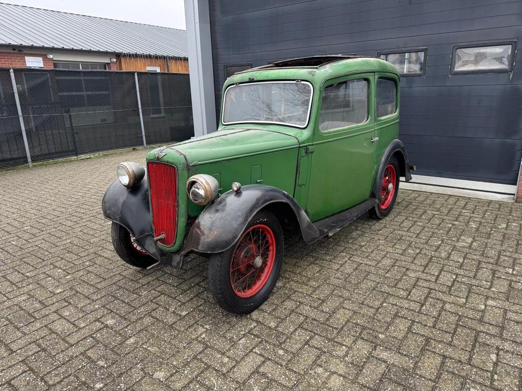 Austin Seven Ruby / 1938 / Barnfind!, Auto's, Oldtimers, Origineel Nederlands, Bedrijf, Sedan, Groen