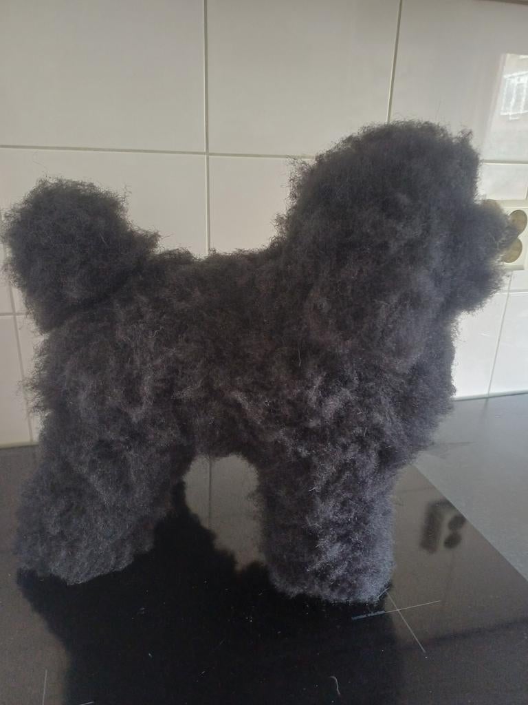 Modeldog vacht zwart, Ophalen, Nieuw
