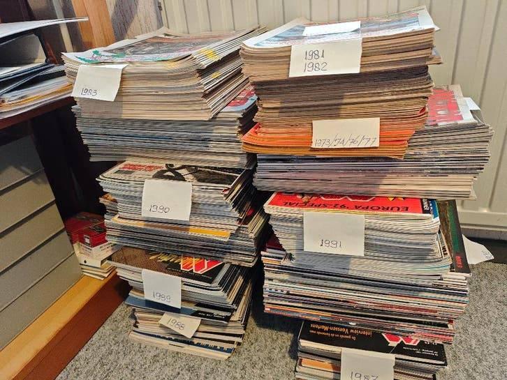 motor boekjes MOTOR vanaf 1973 t/m 1991 - 50 euro voor alle, Ophalen, Zo goed als nieuw, Auto Motor Klassiek, Algemeen