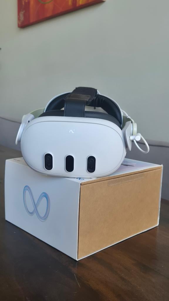 Meta Quest 3 128 GB + VR Treadmill, Ophalen, Zo goed als nieuw, VR-bril, Overige platformen