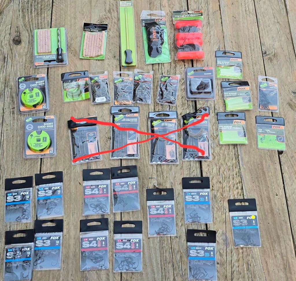 64# Fox endtackle pakket nieuw ! (lees omschrijving) Karper, Watersport en Boten, Hengelsport | Witvissen, Ophalen of Verzenden