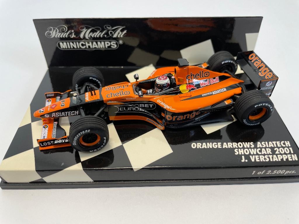 Arrows Orange Asiatech showcar 2001 Jos Verstappen, Ophalen of Verzenden, Zo goed als nieuw, Formule 1