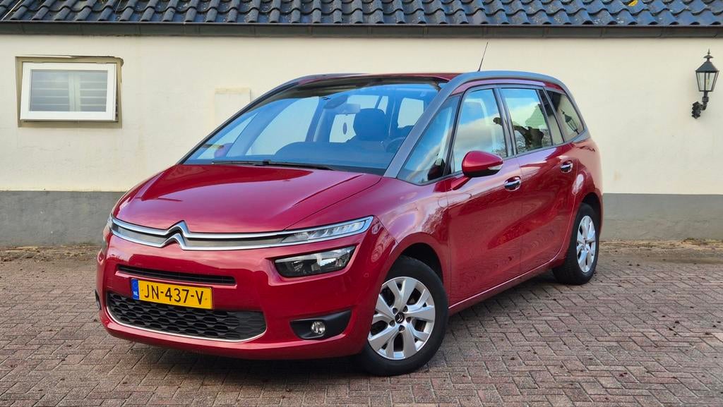 Citroën C4 (Gran Picas1.6/165pk S&S  2016 Rood/7 PERS/AUTOMA, Stof, 164 pk, 4 cilinders, 7 stoelen
