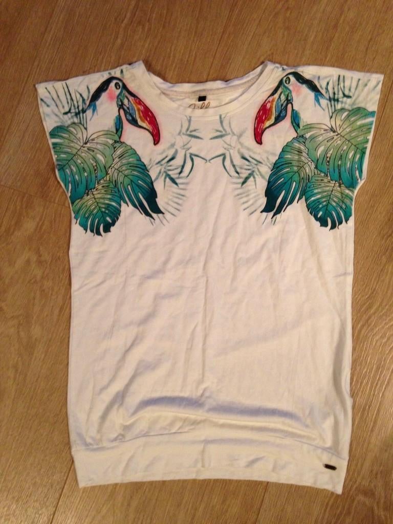 Nieuw shirtje tucans wit mt 164 jill ( box.34), Verzenden, Nieuw, Meisje, Shirt of Longsleeve