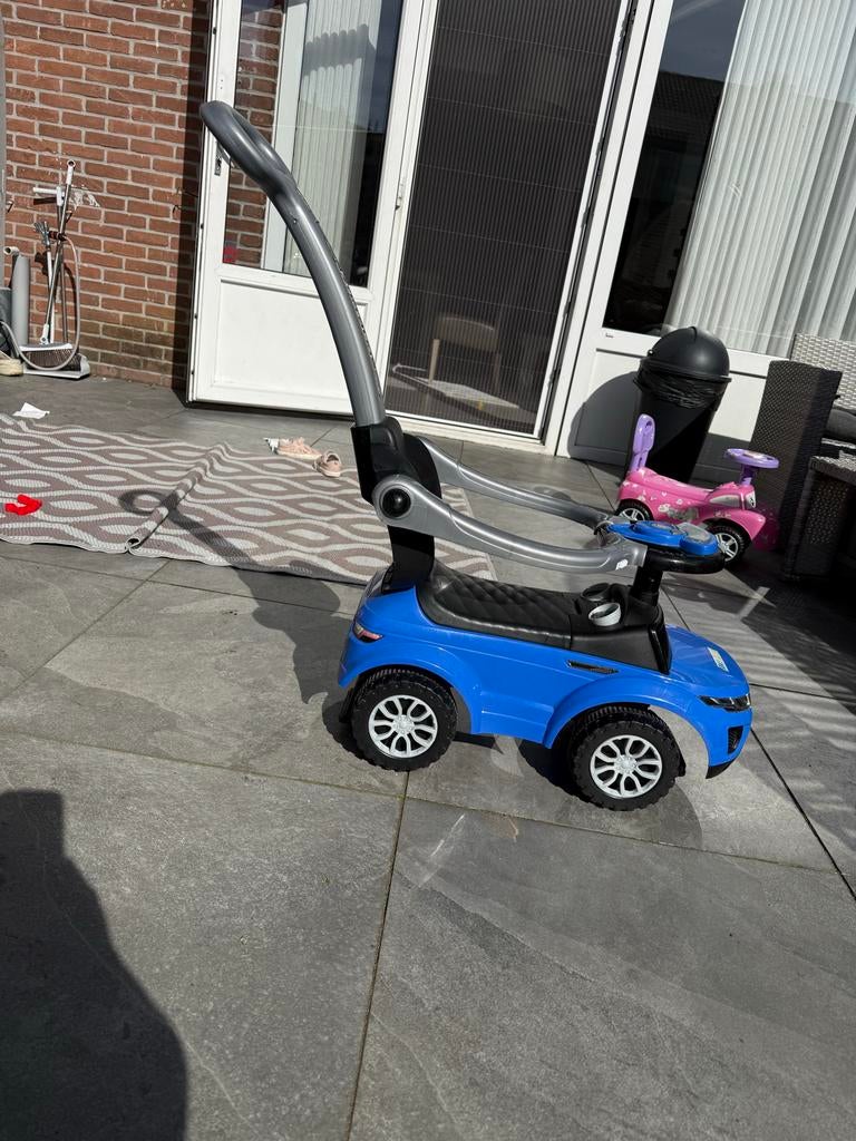 Blauwe loopauto met geluid en liedjes, Ophalen, Gebruikt, Loopvoertuig
