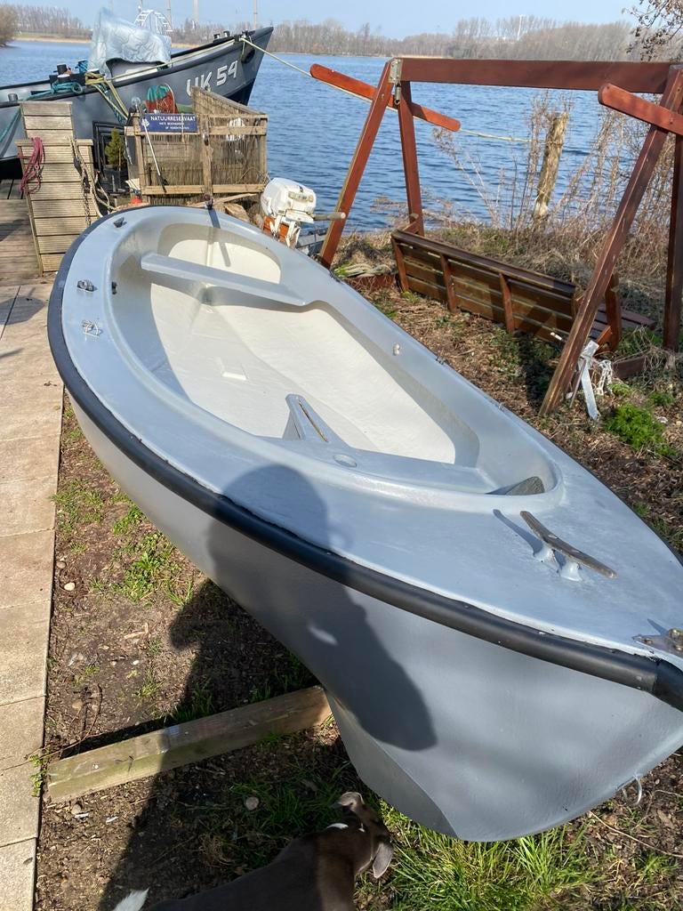 Sloepje Polymore Oostseejol met Zundapp motor, Watersport en Boten, Sloepen, Ophalen, Tot 10 pk, Zo goed als nieuw, 3 tot 6 meter