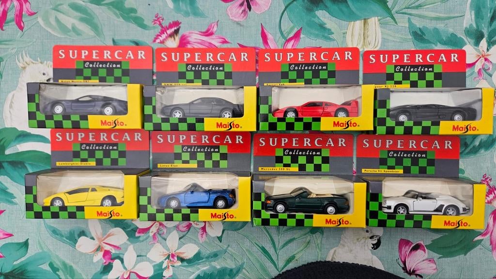 8 Maisto Supercar Collection modelauto's, Ophalen of Verzenden, Groter dan 1:32, Auto, Overige merken