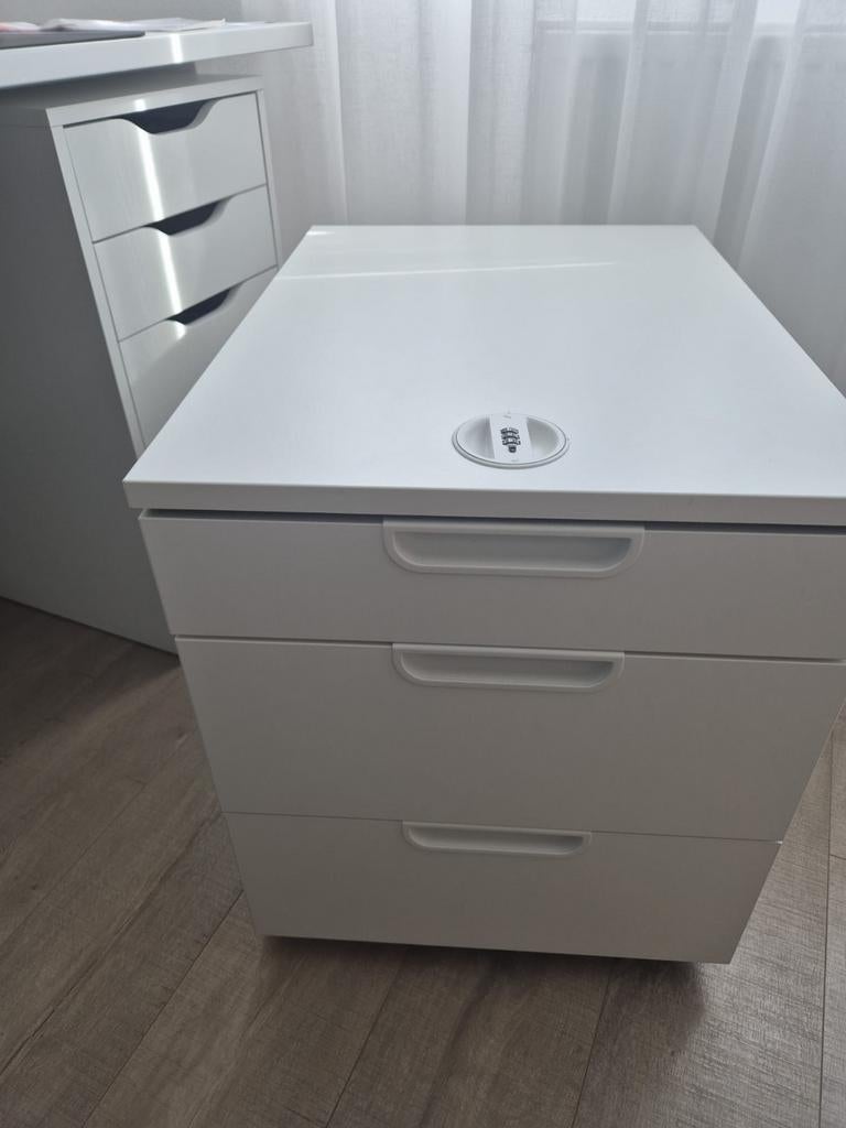 Ikea Galant ladeblok met cijferslot - Wit, Ophalen, Overige materialen, Modern, Kantoor, 50 tot 100 cm