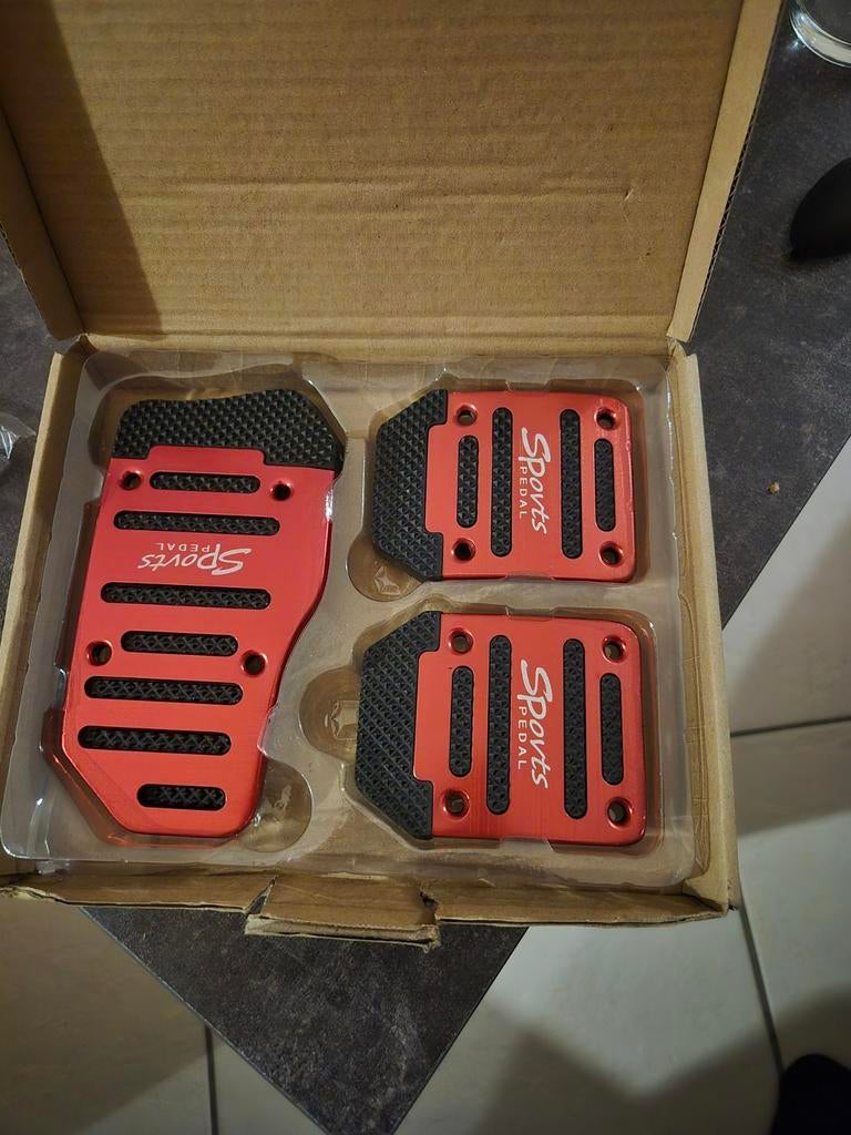 Rode antislip sportpedalen voor auto (handgeschakeld), Ophalen of Verzenden, Nieuw