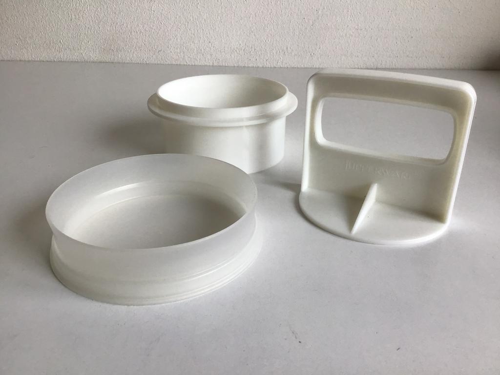 Tupperware hamburger pers wit, Ophalen of Verzenden, Nieuw, Wit