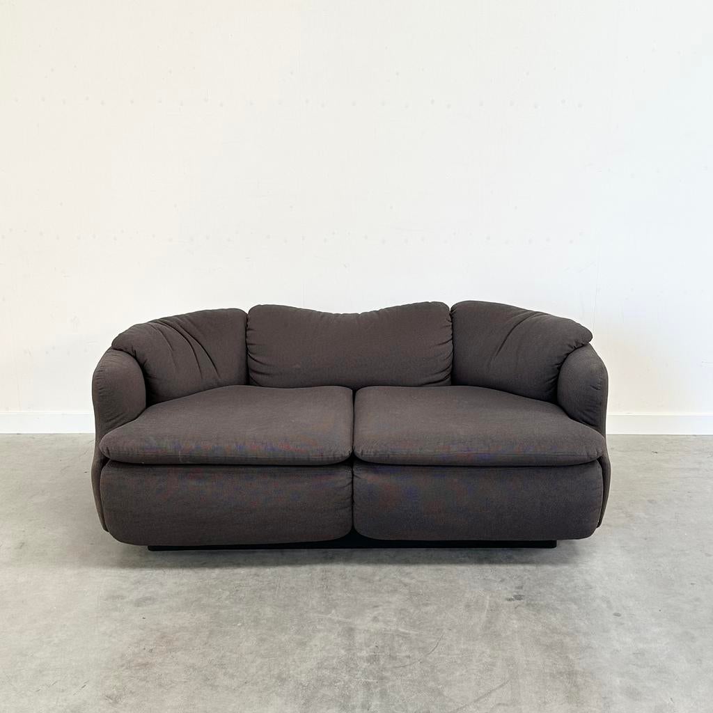 Saporiti vintage design bank midcentury jaren 60 70 80 sofa, Ophalen, Gebruikt, 150 tot 200 cm, Saporiti