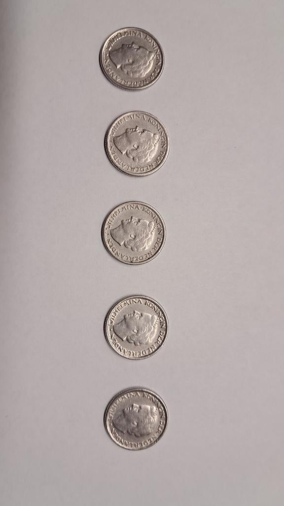 Dubbeltjes Wilhelmina 1948, Ophalen, Nederland, Munten