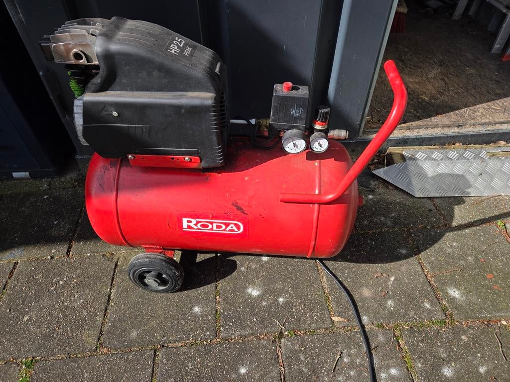 Rode RODA compressor 50L, 250l/min, 25 tot 100 liter, Ophalen, 200 tot 400 liter/min, Mobiel