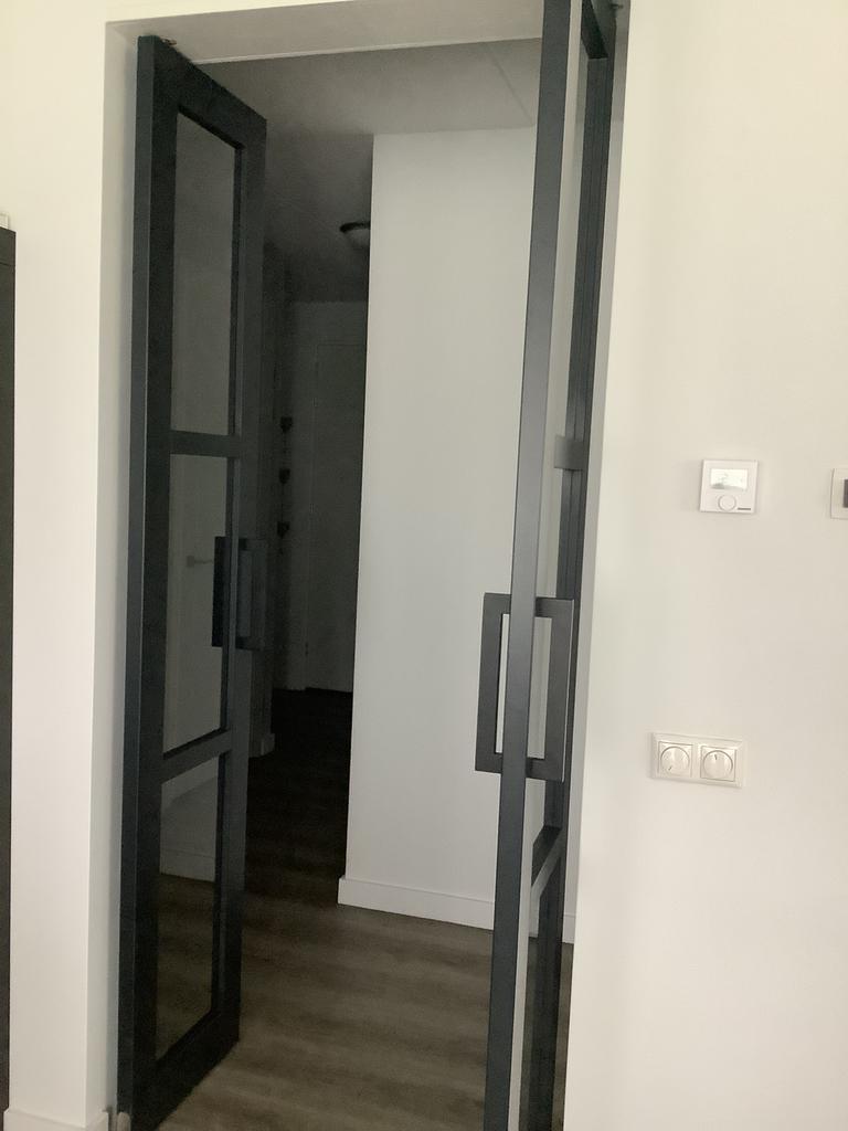 Taatsdeuren zwart, Doe-het-zelf en Verbouw, Ophalen, 215 cm of meer, Binnendeur, Glas