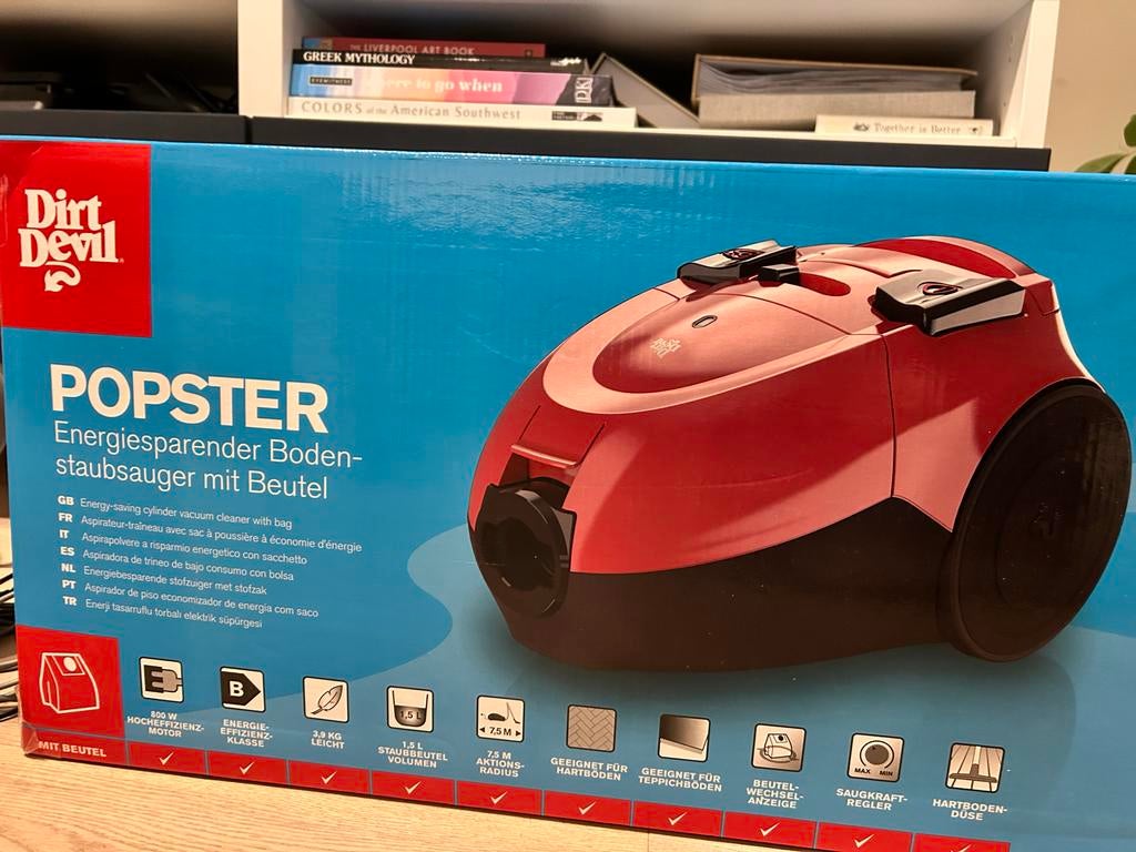 Dirt Devil Popster stofzuiger DD7374, Stofzak, Stofzuiger, Ophalen of Verzenden, Zo goed als nieuw