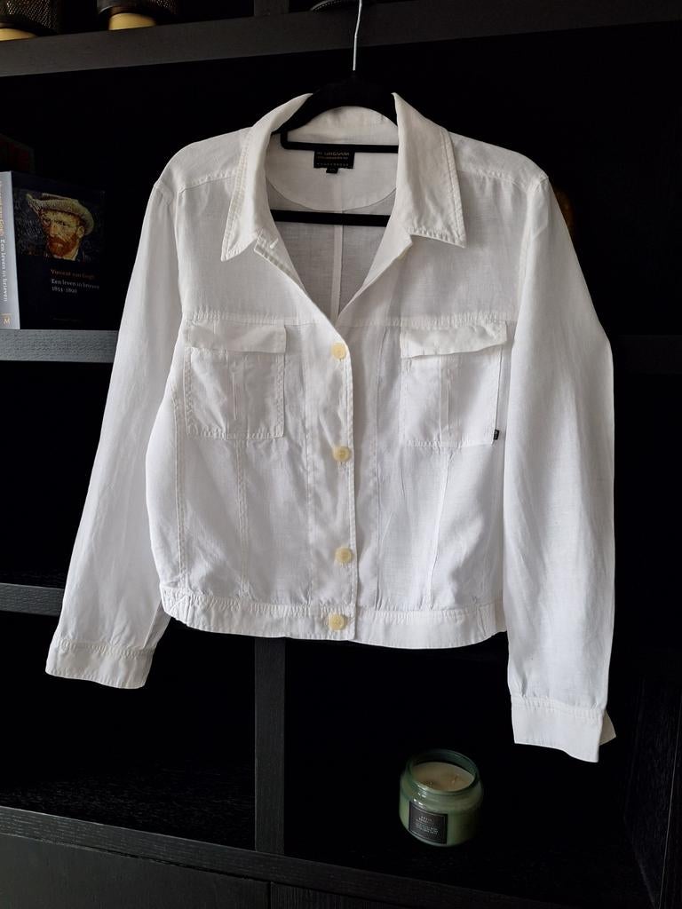 Mc Gregor linnen jasje maat 38 40, Maat 38/40 (M), McGregor, Wit, Ophalen of Verzenden