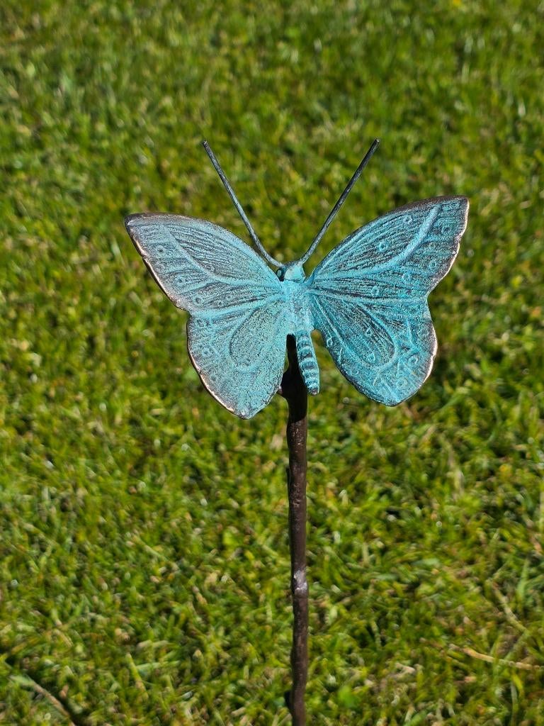LIBELLE / VLINDER/ TUINSTEKERS / BRONS, Tuin en Terras, Huis en tuin decoratie Marie, Nieuw, Info@huisentuindecoratiemarie.nl
