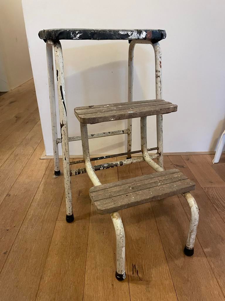 Vintage Keukentrapje - Stevig en Stabiel, Huis en Inrichting, Ophalen, Gebruikt