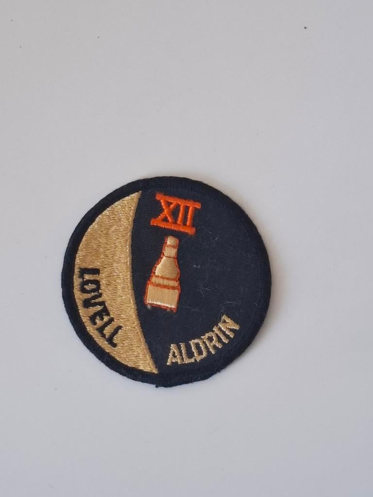 Lovell & Aldrin NASA Gemini  Xll missie 1966, Ophalen of Verzenden, Zo goed als nieuw, Patch, Badge of Embleem