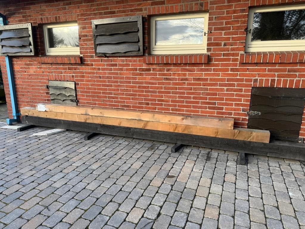 Douglas balken nieuw, Tuin en Terras, Palen, Balken en Planken, Ophalen of Verzenden, Zo goed als nieuw, 250 cm of meer, Balken