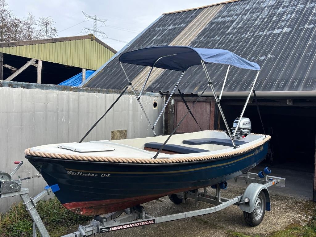 Antaris 400 sloepje met kussenset en biminitop en 6 pk Honda, Ophalen, Gebruikt, Tot 10 pk, 3 tot 6 meter