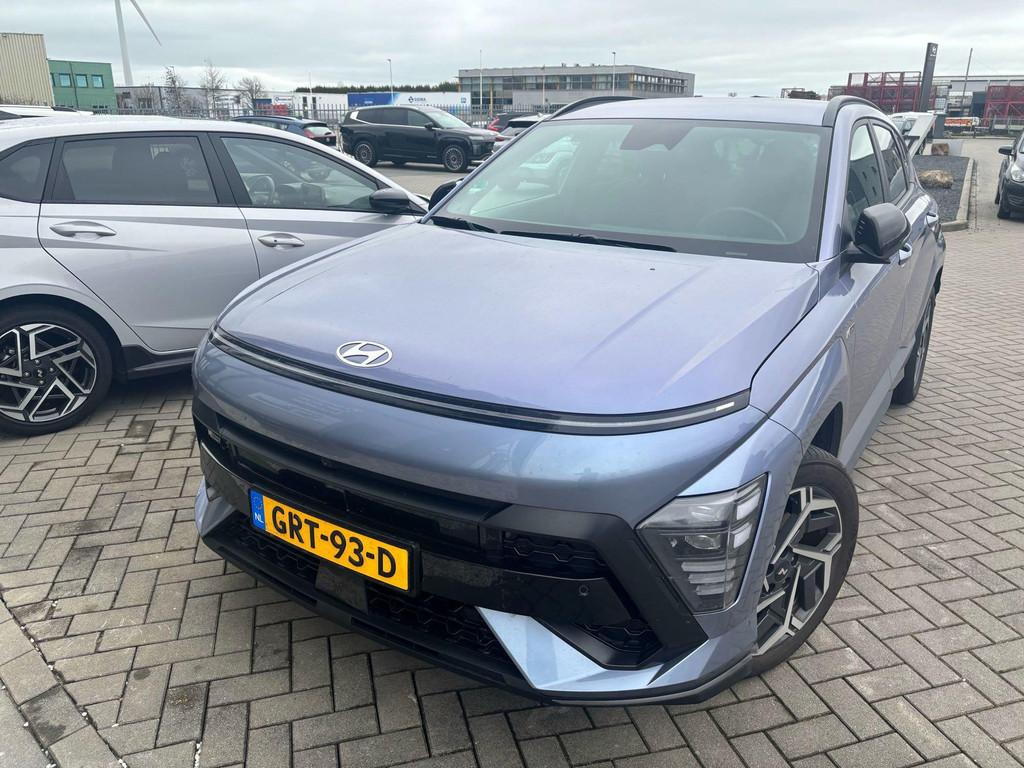 Hyundai Kona 1.6 GDI HEV N Line | Stoelverwarming | Stoelver, 12 maanden, Stof, Gebruikt, Blauw