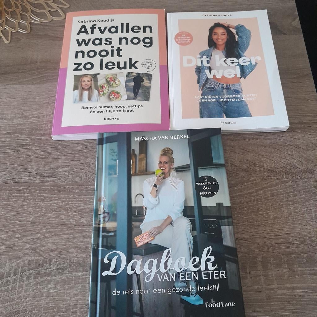 3 boeken over afvallen en gezonde leefstijl, Ophalen of Verzenden