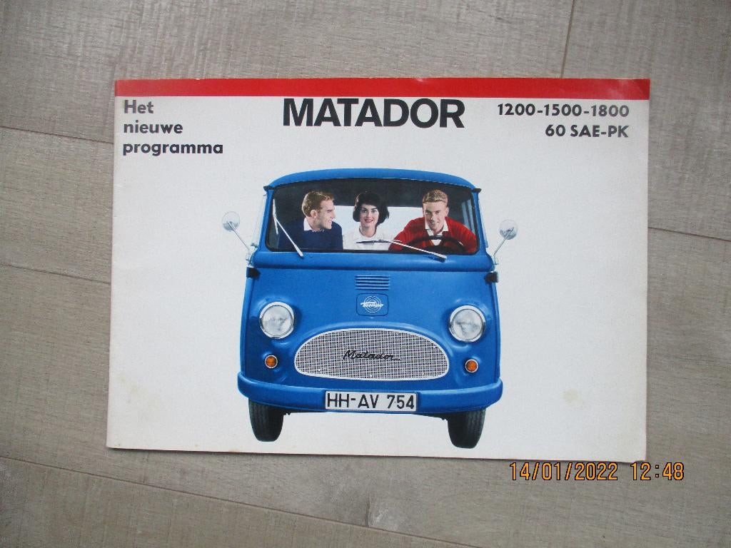 Tempo Matador -- Zeldzame jaren 60 folder -- SALE !!, Ophalen of Verzenden, Zo goed als nieuw, Catalogus