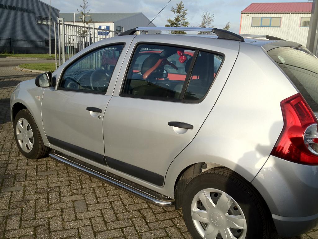 Dacia Sandero stepway sidebars met rvs trede, Niet ingevuld, Niet ingevuld, Niet ingevuld