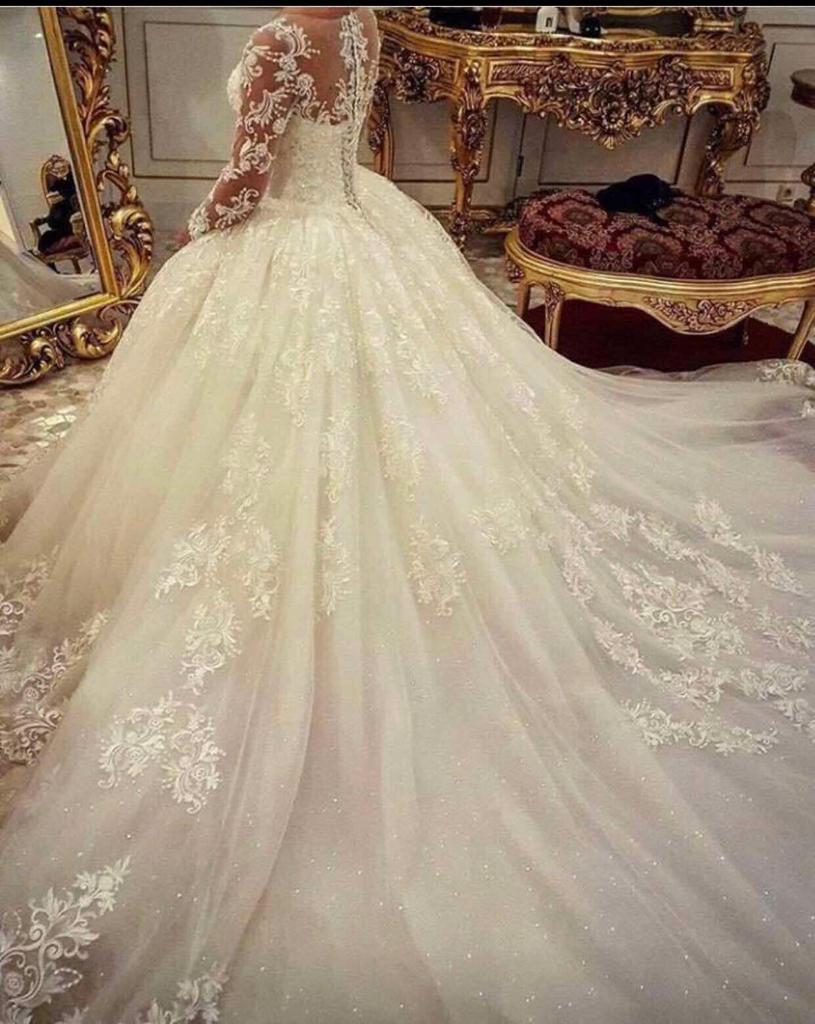 Prachtige ballroom bruidsjurk trouwjurk te koop, Ophalen of Verzenden, Zo goed als nieuw, Wit, Trouwjurk