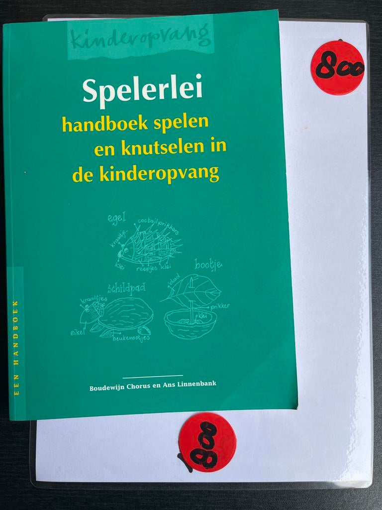 Spelerlei: Handboek Spelen en Knutselen in de Kinderopvang, Ophalen of Verzenden, Zo goed als nieuw, Non-fictie