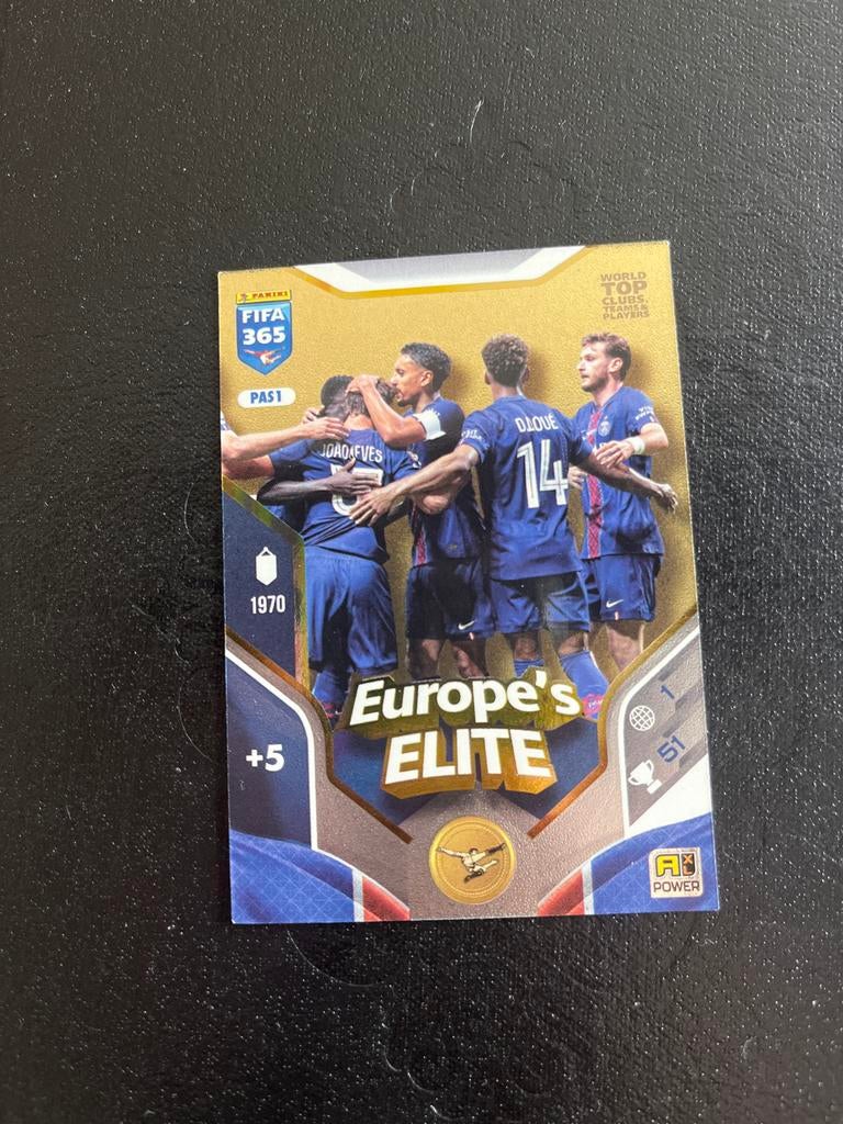 Panini FIFA 365 Europe's Elite voetbalplaatje, Ophalen of Verzenden, Zo goed als nieuw, Buitenlandse clubs, Spelerskaart